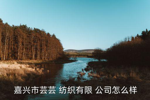  嘉興市蕓蕓 紡織有限 公司怎么樣