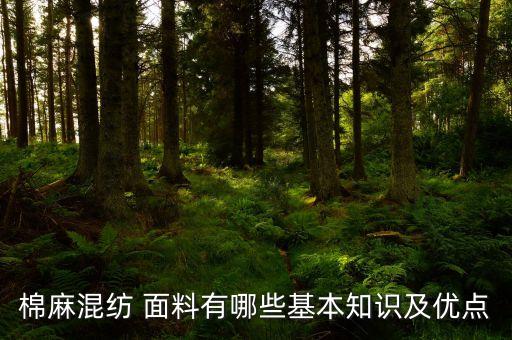 棉麻混紡 面料有哪些基本知識及優(yōu)點