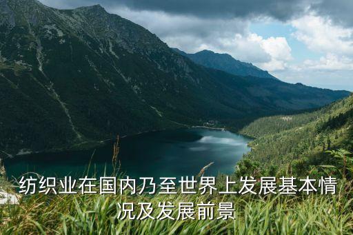  紡織業(yè)在國(guó)內(nèi)乃至世界上發(fā)展基本情況及發(fā)展前景