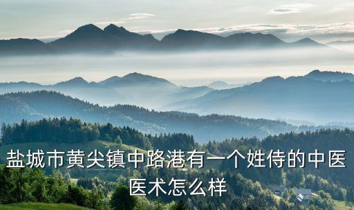 鹽城市黃尖鎮(zhèn)中路港有一個姓侍的中醫(yī)醫(yī)術(shù)怎么樣