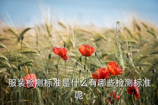  服裝檢測標(biāo)準(zhǔn)是什么有哪些檢測標(biāo)準(zhǔn)呢