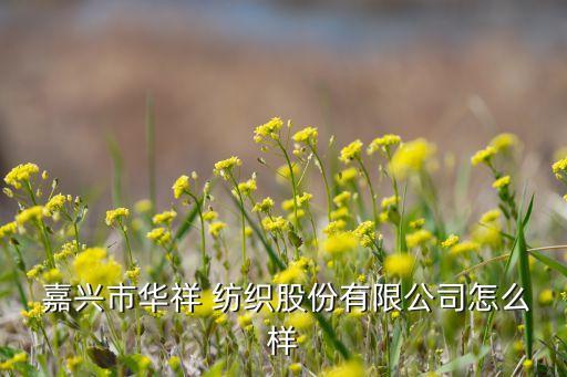  嘉興市華祥 紡織股份有限公司怎么樣
