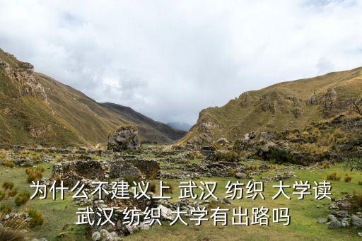 為什么不建議上 武漢 紡織 大學讀 武漢 紡織 大學有出路嗎