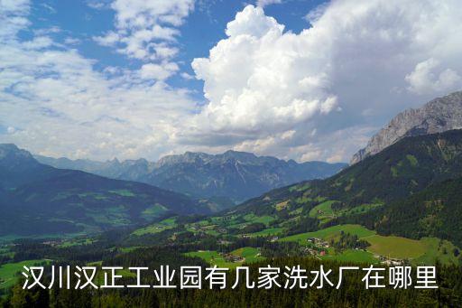 漢川漢正工業(yè)園有幾家洗水廠在哪里