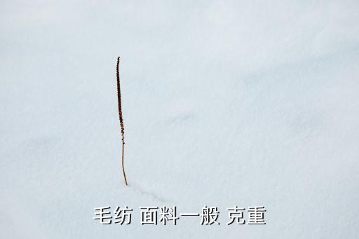 毛紡 面料一般 克重