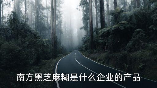 南方黑芝麻糊是什么企業(yè)的產(chǎn)品