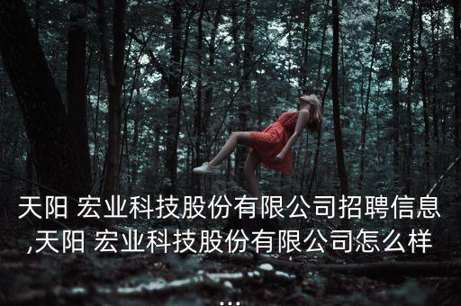 天陽(yáng) 宏業(yè)科技股份有限公司招聘信息,天陽(yáng) 宏業(yè)科技股份有限公司怎么樣...