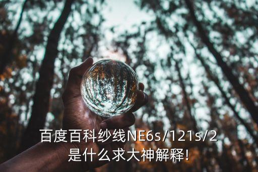 百度百科紗線NE6s/121s/2是什么求大神解釋!