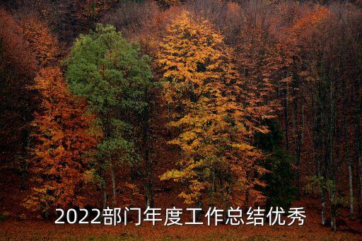 2022部門年度工作總結(jié)優(yōu)秀