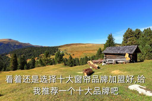 看著還是選擇十大窗簾品牌加盟好,給我推薦一個(gè)十大品牌吧