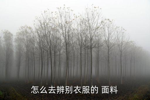 怎么去辨別衣服的 面料