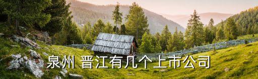 泉州 晉江有幾個(gè)上市公司