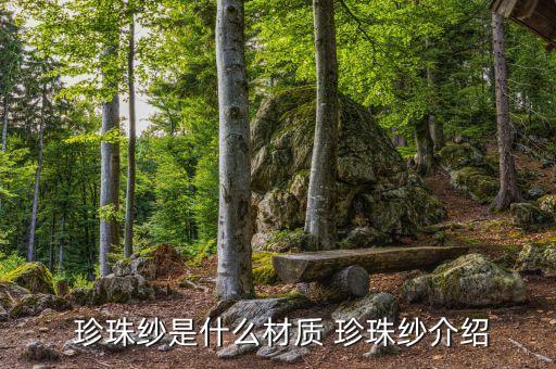 珍珠尼面料,珍珠紗面料是什么樣的