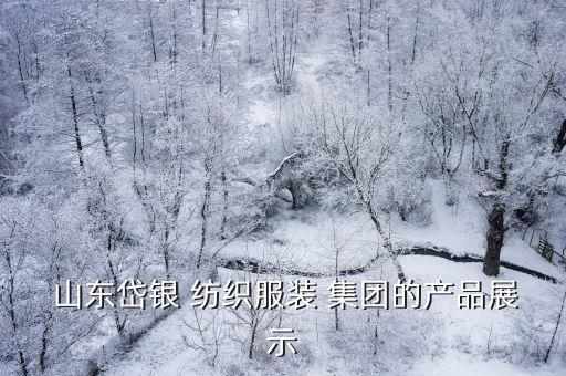  山東岱銀 紡織服裝 集團(tuán)的產(chǎn)品展示