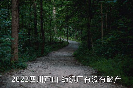 2022四川蘆山 紡織廠有沒有破產