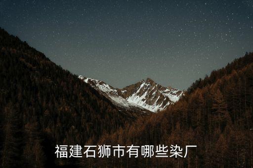 福建石獅市有哪些染廠