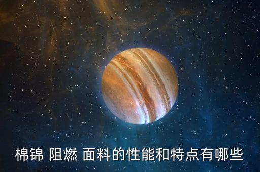 棉錦 阻燃 面料的性能和特點有哪些