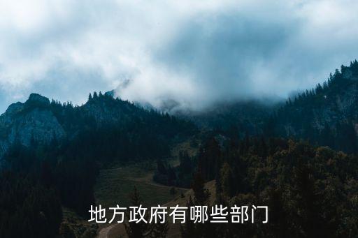 地方政府有哪些部門