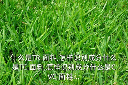 什么是TR 面料,怎樣識(shí)別成分什么是TC 面料,怎樣識(shí)別成分什么是CVC 面料...