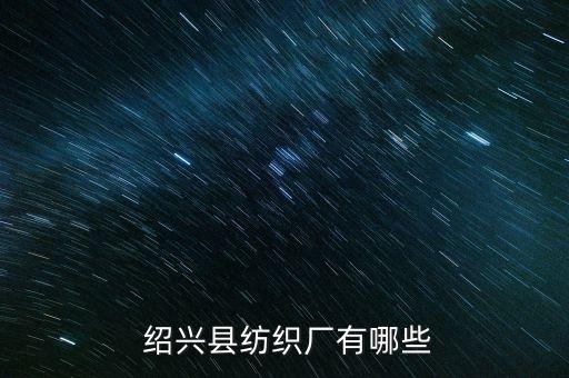  紹興縣紡織廠有哪些