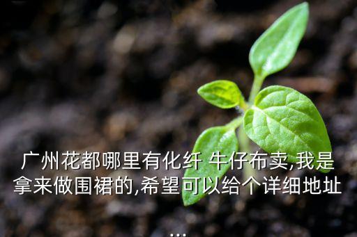 廣州花都哪里有化纖 牛仔布賣,我是拿來做圍裙的,希望可以給個詳細(xì)地址...