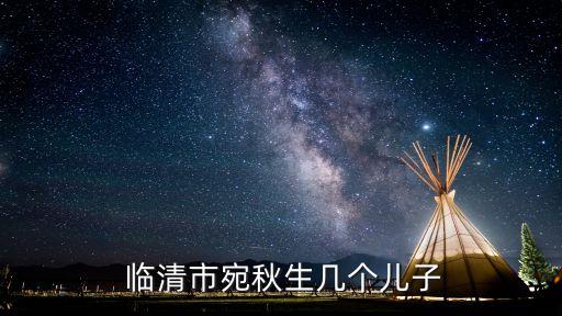  臨清市宛秋生幾個(gè)兒子
