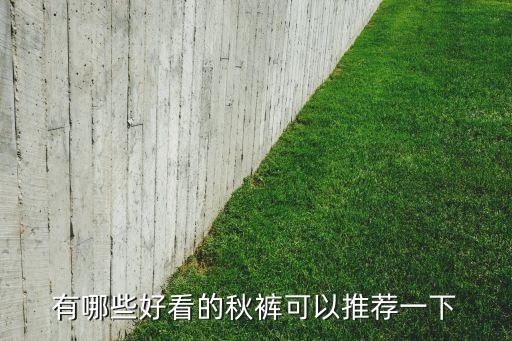 有哪些好看的秋褲可以推薦一下