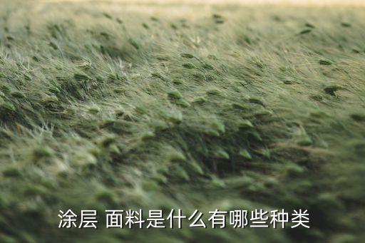  涂層 面料是什么有哪些種類