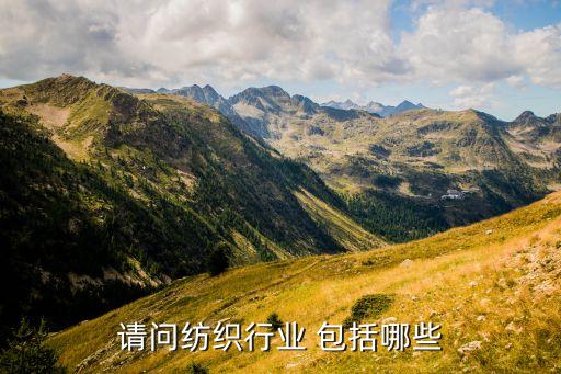 請(qǐng)問(wèn)紡織行業(yè) 包括哪些