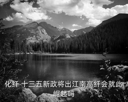 化纖 十三五新政將出江南高纖會就此崛起嗎