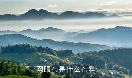 網(wǎng)眼布是什么布料