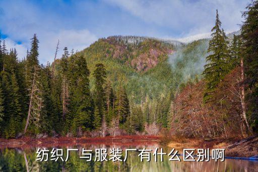  紡織廠與服裝廠有什么區(qū)別啊
