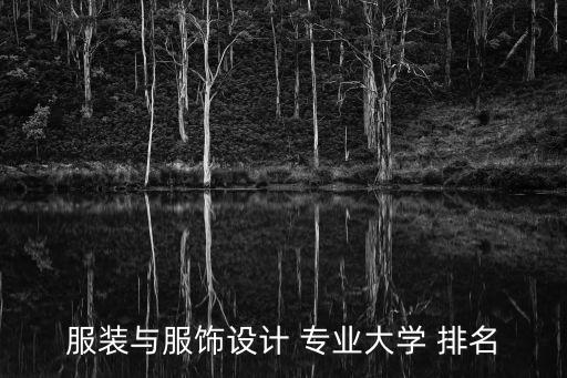服裝與服飾設計 專業(yè)大學 排名