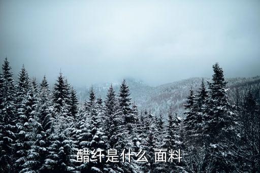 醋纖是什么 面料