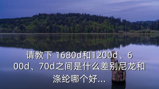 請(qǐng)教下 1680d和1200d、600d、70d之間是什么差別尼龍和滌綸哪個(gè)好...