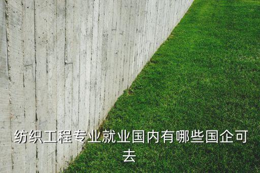  紡織工程專業(yè)就業(yè)國內有哪些國企可去