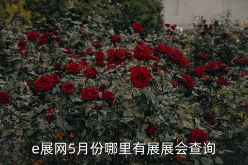 e展網(wǎng)5月份哪里有展展會(huì)查詢