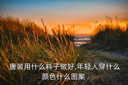  唐裝用什么料子做好,年輕人穿什么顏色什么圖案