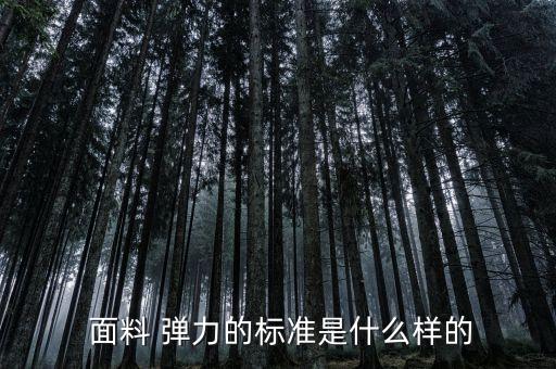  面料 彈力的標(biāo)準(zhǔn)是什么樣的