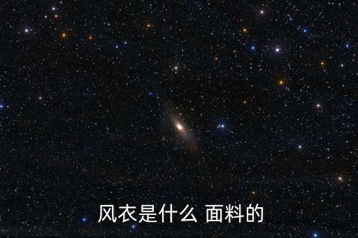  風(fēng)衣是什么 面料的
