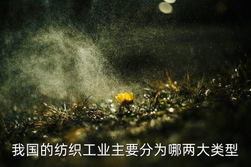 我國(guó)的紡織工業(yè)主要分為哪兩大類(lèi)型