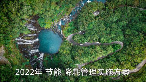 2022年 節(jié)能 降耗管理實(shí)施方案