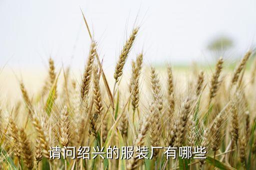 請問紹興的服裝廠有哪些