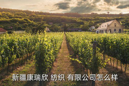  新疆康瑞欣 紡織 有限公司怎么樣