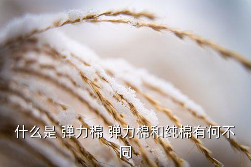 什么是 彈力棉 彈力棉和純棉有何不同