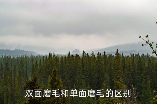 雙面磨毛和單面磨毛的區(qū)別