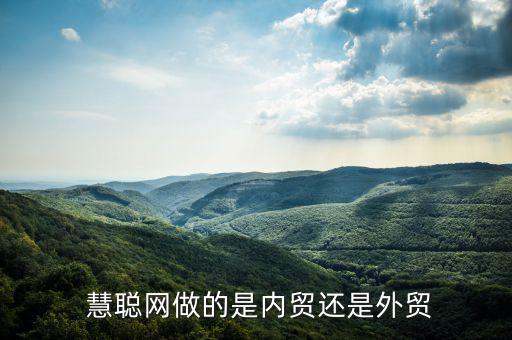  慧聰網(wǎng)做的是內(nèi)貿(mào)還是外貿(mào)