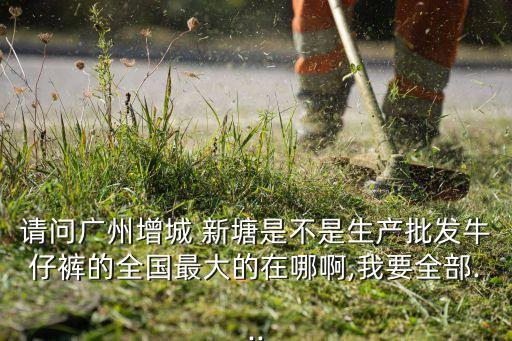 請問廣州增城 新塘是不是生產(chǎn)批發(fā)牛仔褲的全國最大的在哪啊,我要全部...