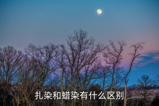 扎染和蠟染有什么區(qū)別