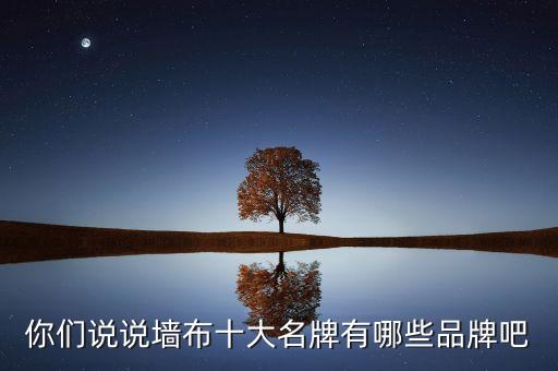 你們說說墻布十大名牌有哪些品牌吧